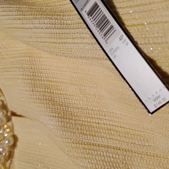 NEW Tahari Arthur S Levine petite yellow dress - Picture 12 of 15